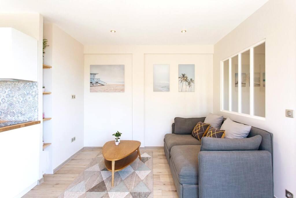Appartement L36 Sea View Terrace 10Min Walking To Sea/Parking & Ac à Nice Extérieur photo