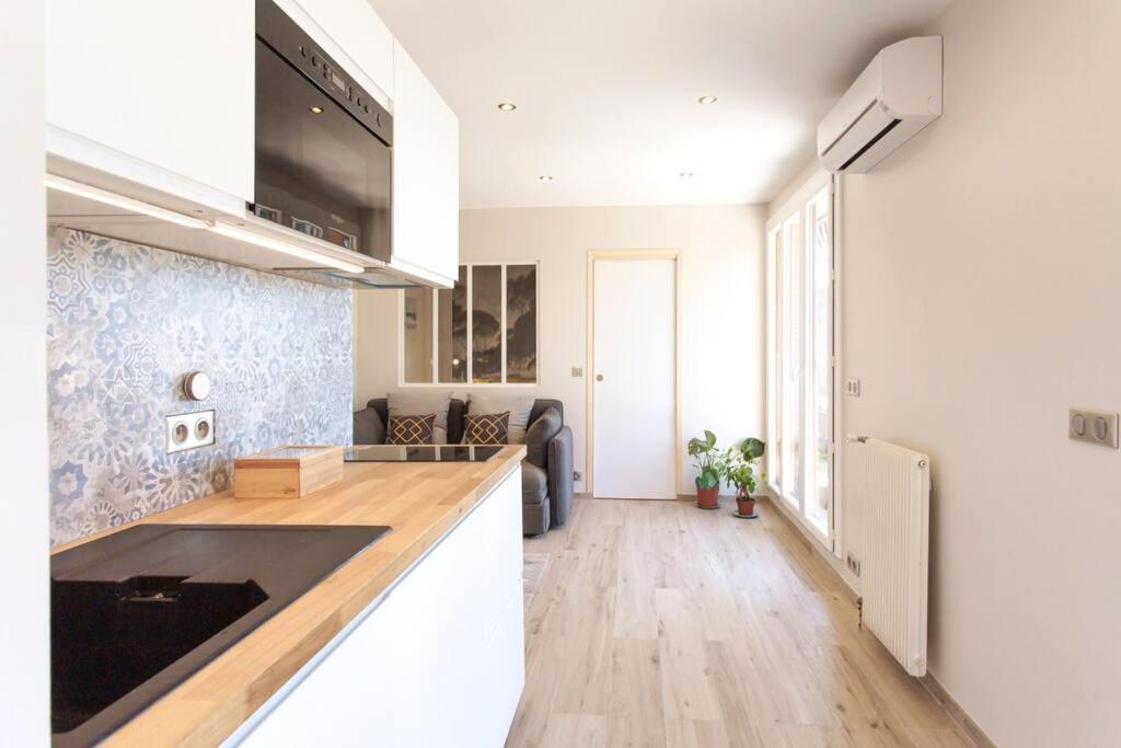 Appartement L36 Sea View Terrace 10Min Walking To Sea/Parking & Ac à Nice Extérieur photo