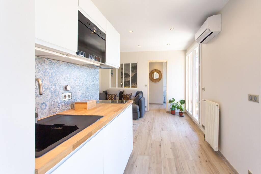 Appartement L36 Sea View Terrace 10Min Walking To Sea/Parking & Ac à Nice Extérieur photo